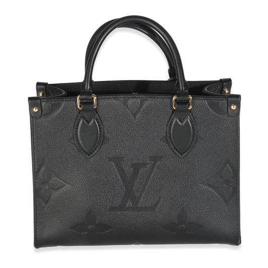 Louis Vuitton Black Giant Monogram Empreinte Onthego PM