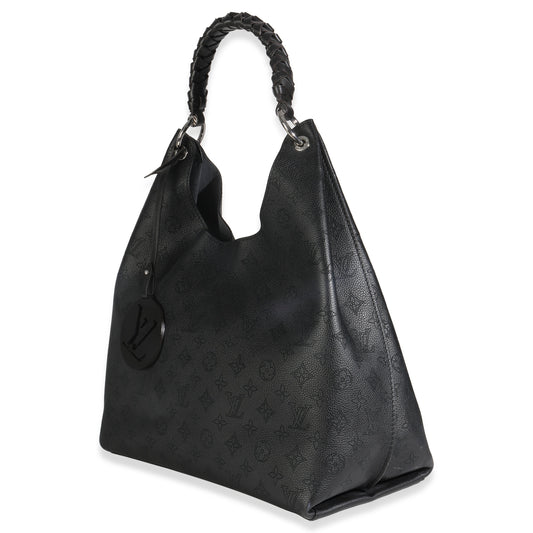 Louis Vuitton Black Monogram Mahina Carmel Hobo