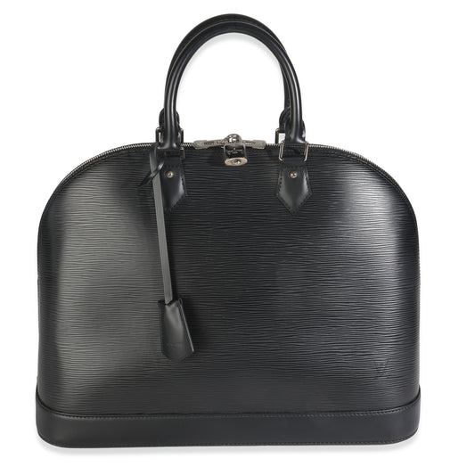 Louis Vuitton Black Epi Alma GM