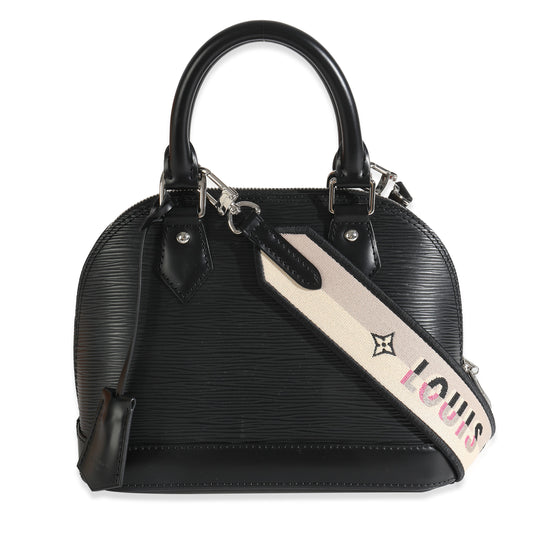 Louis Vuitton Black Epi Jacquard Alma BB