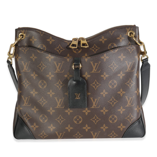 Louis Vuitton Black Monogram Canvas Odeon MM