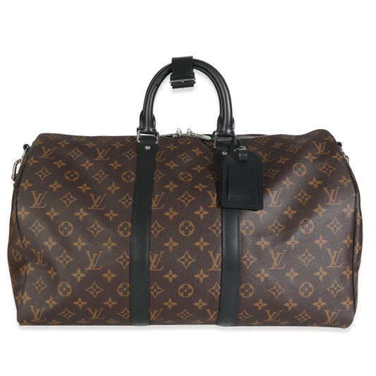 Louis Vuitton Monogram Macassar Keepall Bandouliere 45