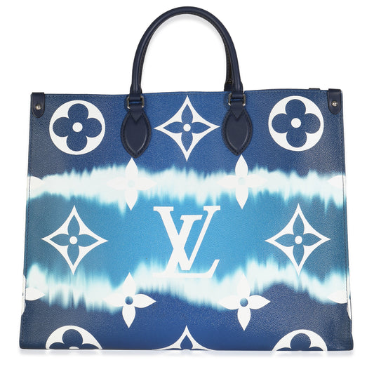 Louis Vuitton Blue Monogram Escale Canvas Onthego GM