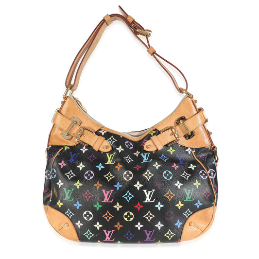 Louis Vuitton Black Monogram Multicolore Canvas Greta