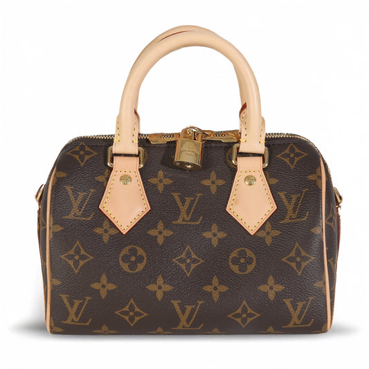 Louis Vuitton Black Monogram Canvas Speedy Bandouliere 20