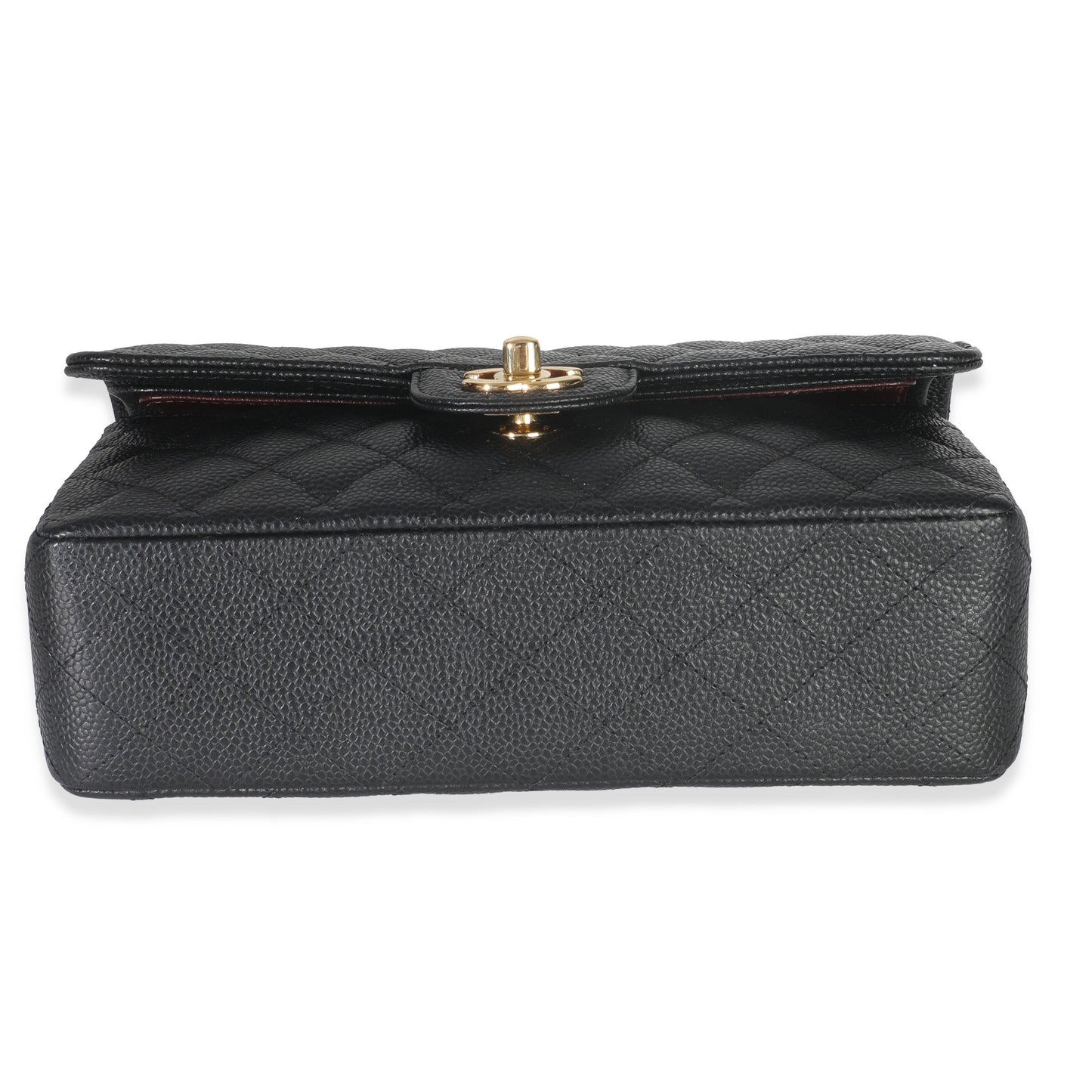 Chanel Black Quilted Caviar Small Classic Double Flap Bag
