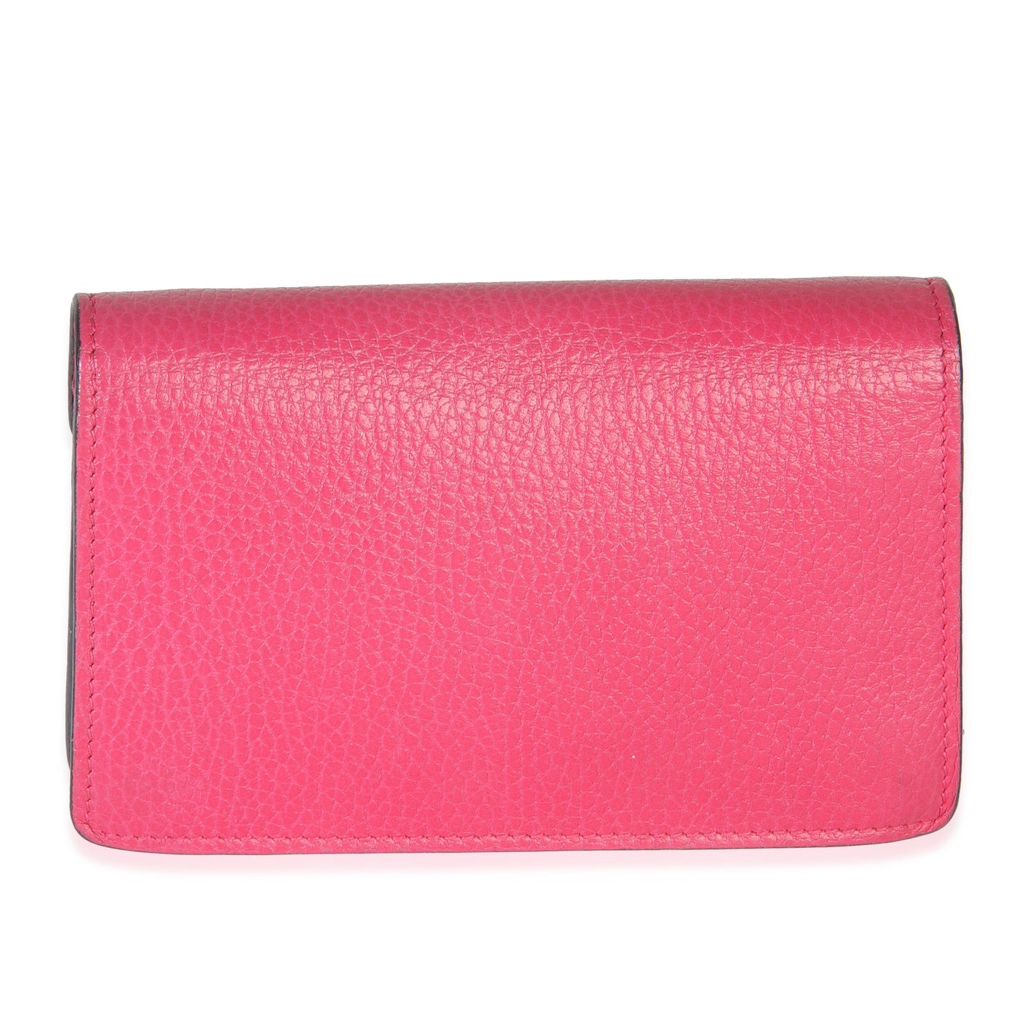 Gucci Pink Dollar Calfskin Crystal Super Mini Dionysus Flap