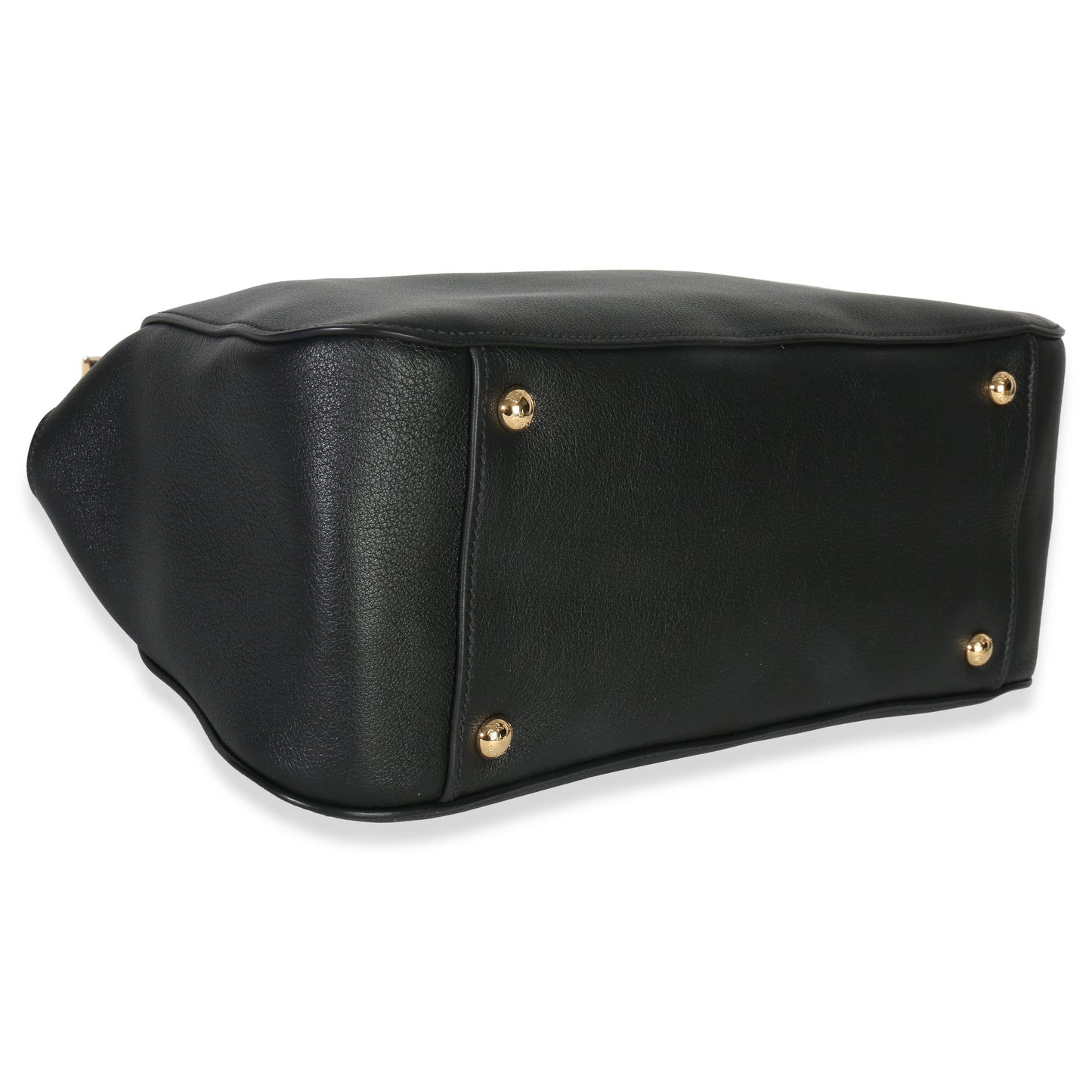 Prada Black Soft Grain Calfskin Medium Tote