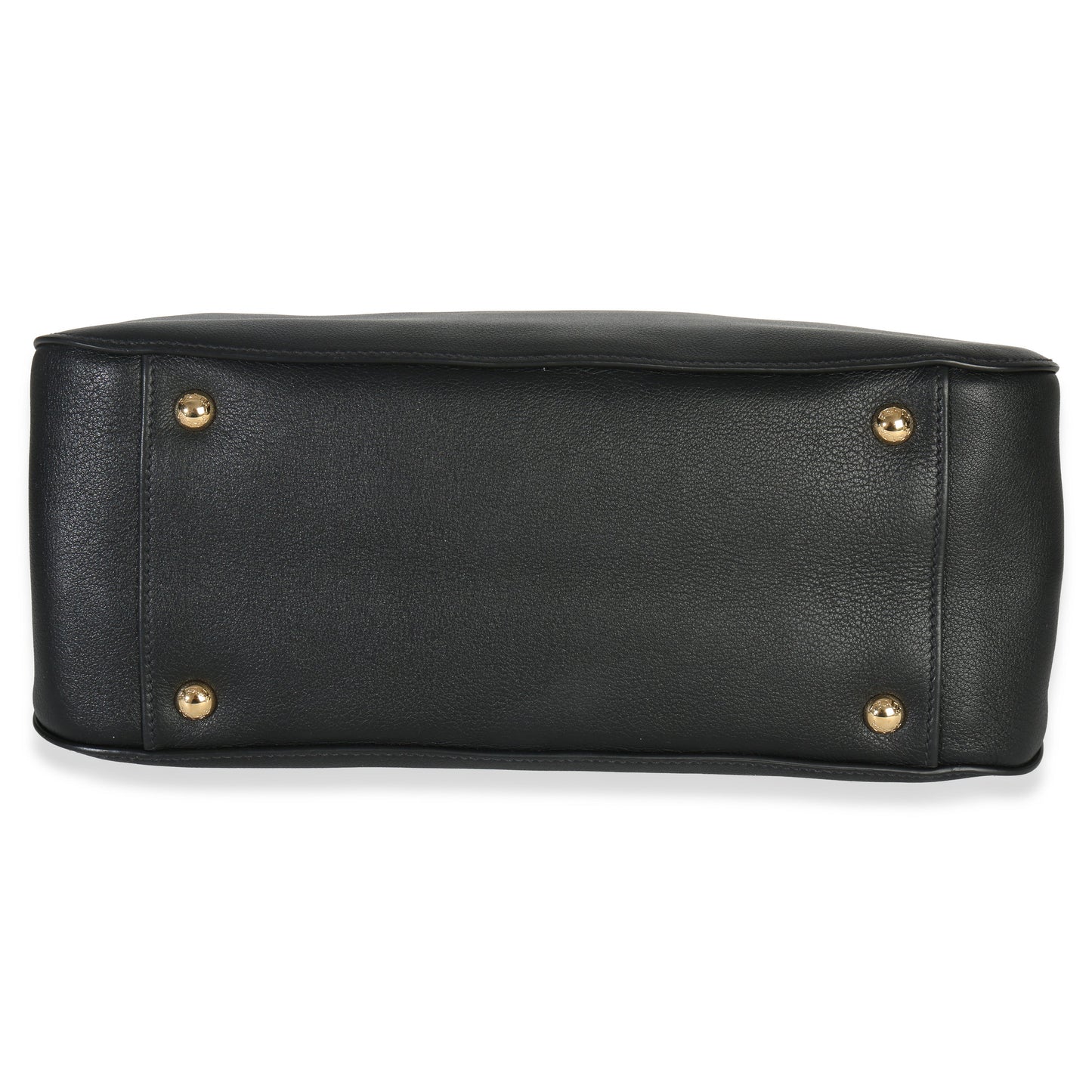 Prada Black Soft Grain Calfskin Medium Tote