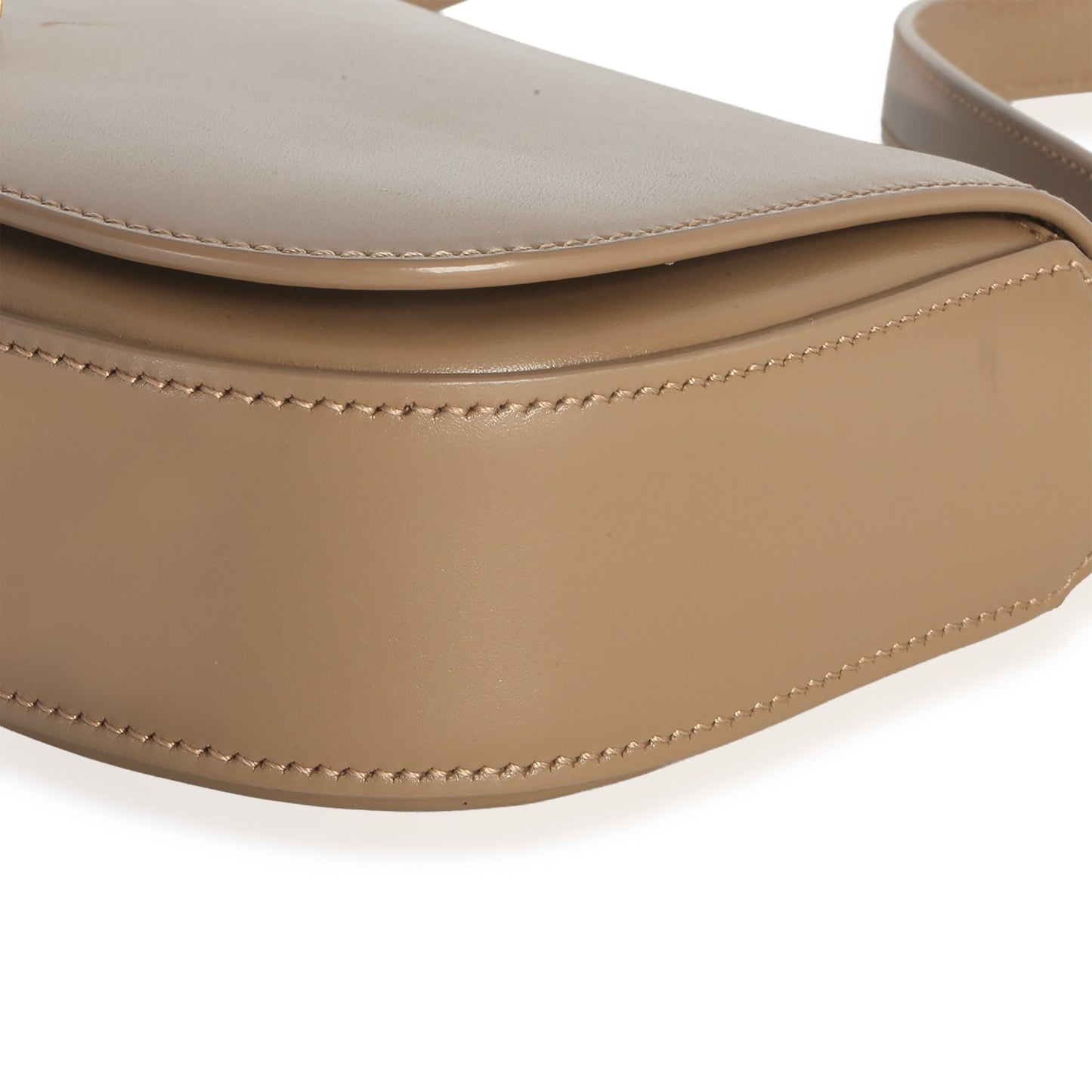 Saint Laurent Beige Box Calfskin Mini Voltaire Shoulder Bag