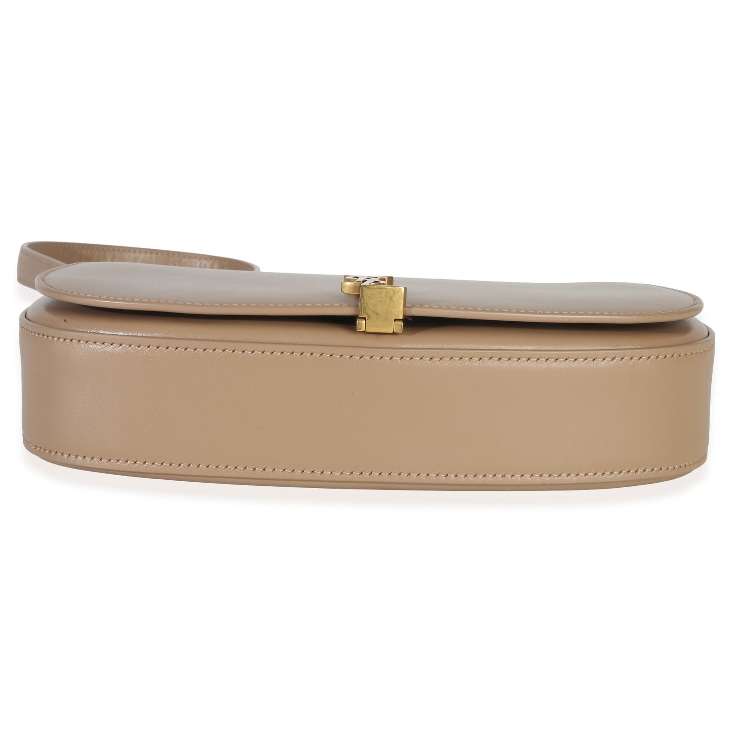 Saint Laurent Beige Box Calfskin Mini Voltaire Shoulder Bag