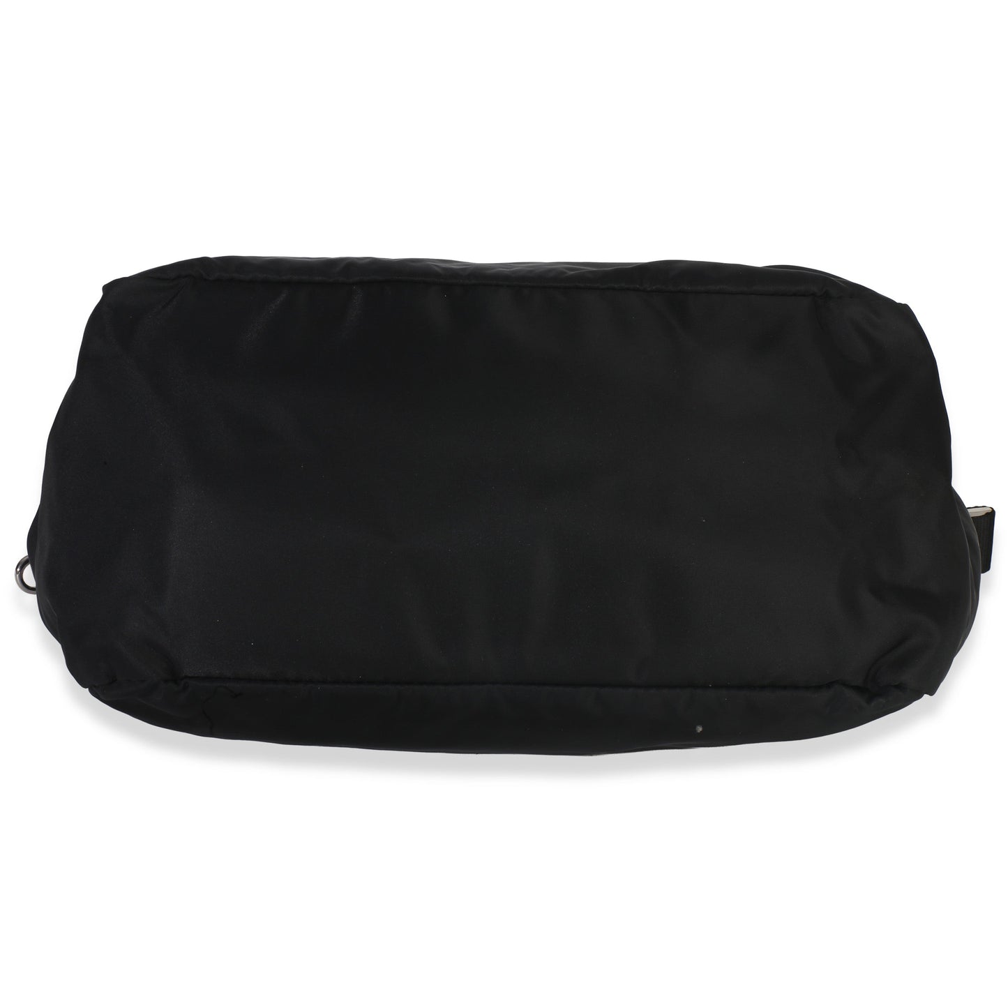 Prada Black Tessuto Saffiano Leather Large Weekender Tote