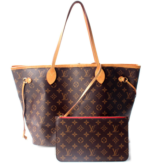 Louis Vuitton Neverfull MM W/ Wallet Monogram