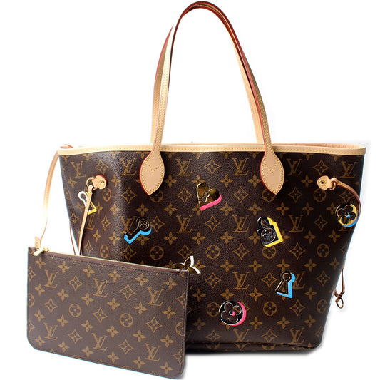 Louis Vuitton Neverfull MM Lovelock W/Wallet