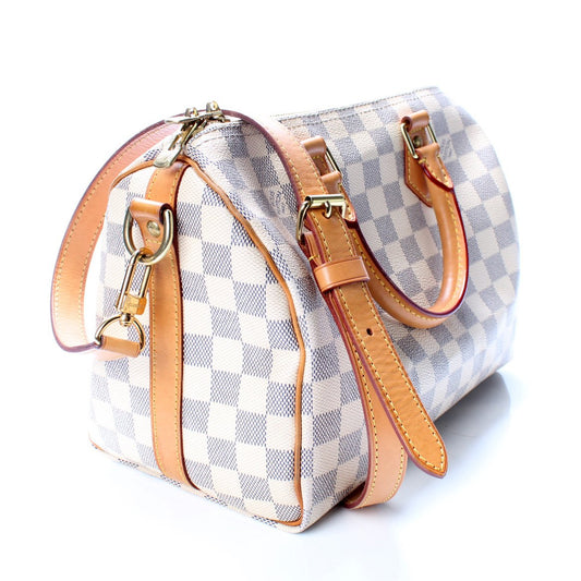 Louis Vuitton Speedy 25 Bandouliere Damier Azur (PL008)