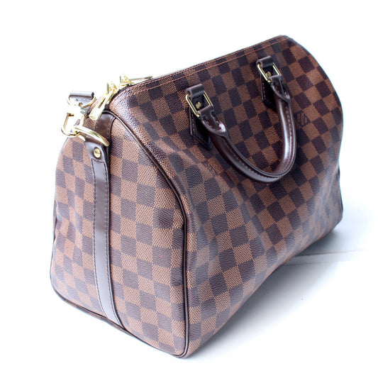 Louis Vuitton Speedy 30 Bandouliere Damier Ebene