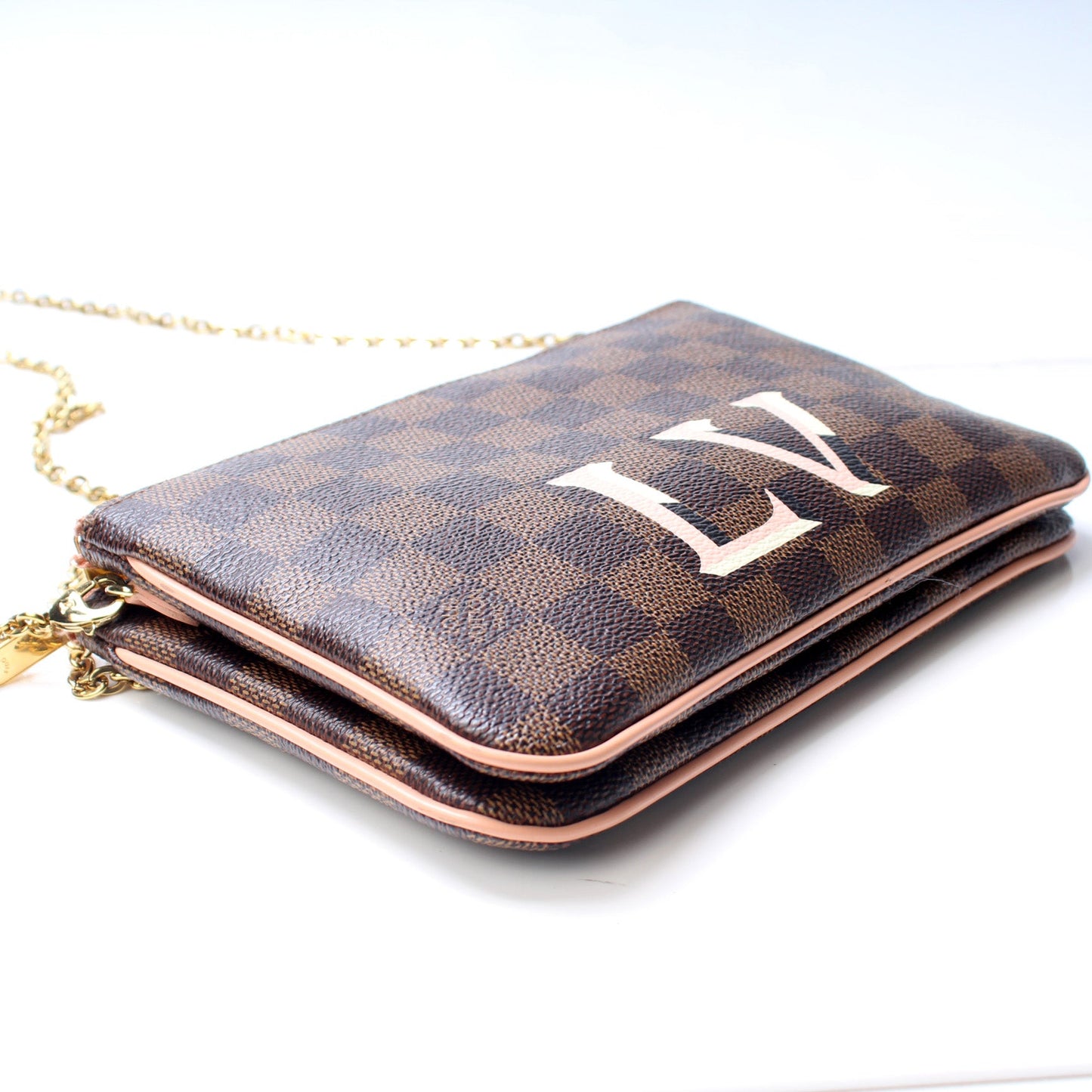 Louis Vuitton Double Zip Pochette Damier Ebene
