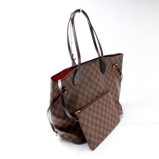 Louis Vuitton Neverfull MM W/ Wallet Damier Ebene