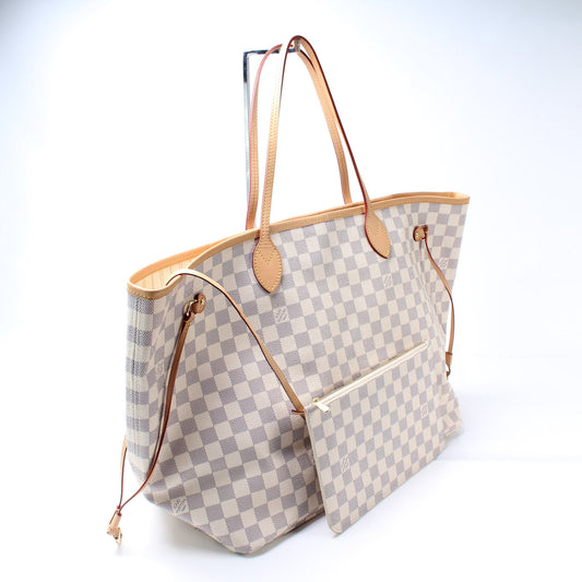 Louis Vuitton Neverfull W/Wallet GM Damier Azur