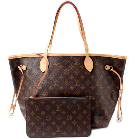 Louis Vuitton Neverfull MM W/ Pochette Monogram