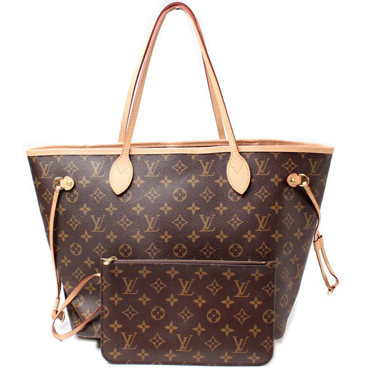 Louis Vuitton Neverfull MM W/ Wallet Monogram