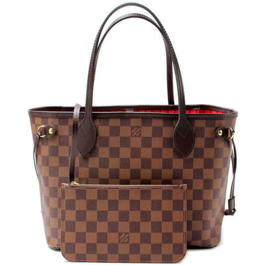 Louis Vuitton Neverfull PM W/ Wallet Damier Ebene
