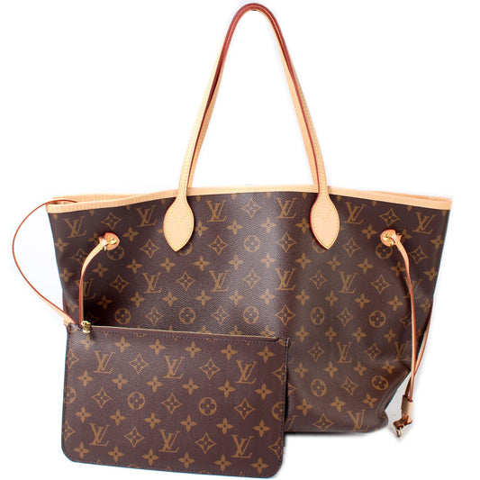 Louis Vuitton Neverfull MM W/Pochette Monogram