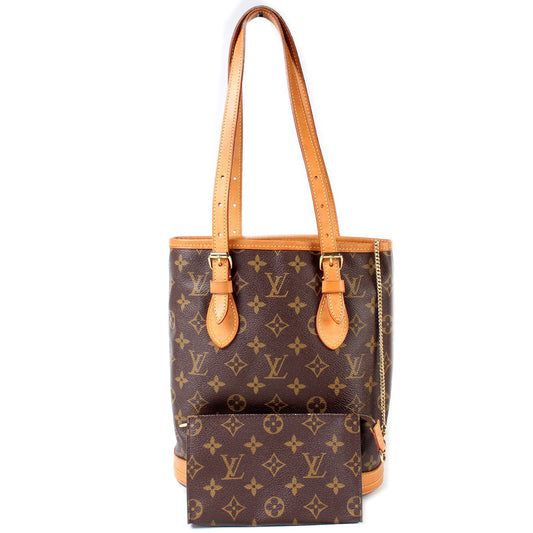 Louis Vuitton Petit Bucket W/ Pouch Monogram