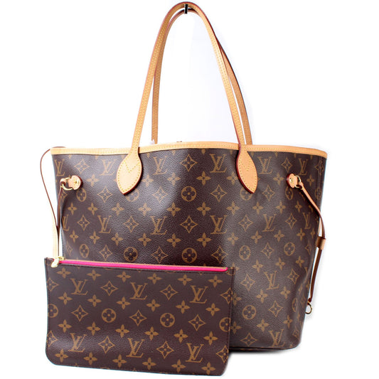 Louis Vuitton Neverfull MM Monogram with Pouch