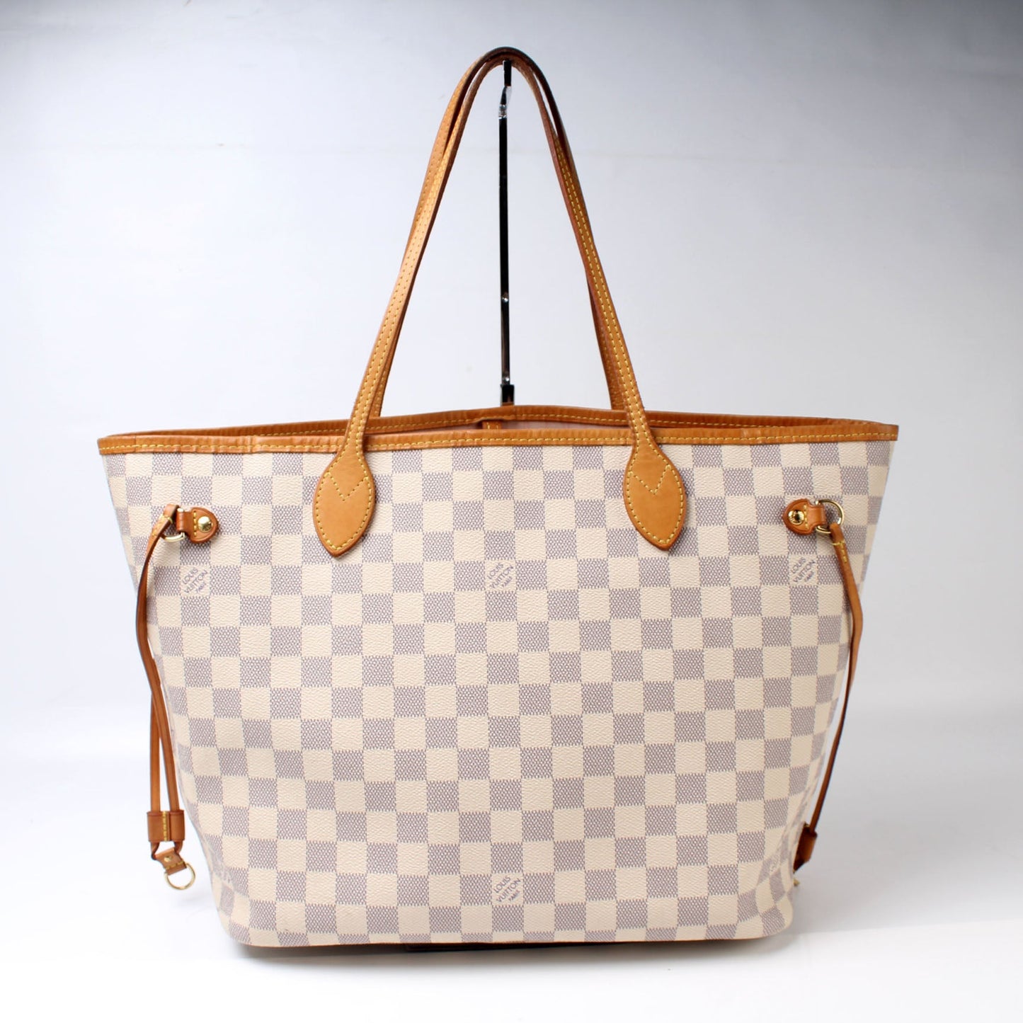 Louis Vuitton Neverfull MM W/Wallet Damier Azur