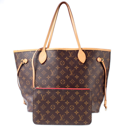 Louis Vuitton Neverfull MM W/Wallet Monogram