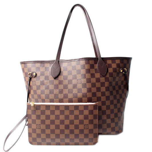 Louis Vuitton Neverfull MM W/ Wallet Damier Ebene