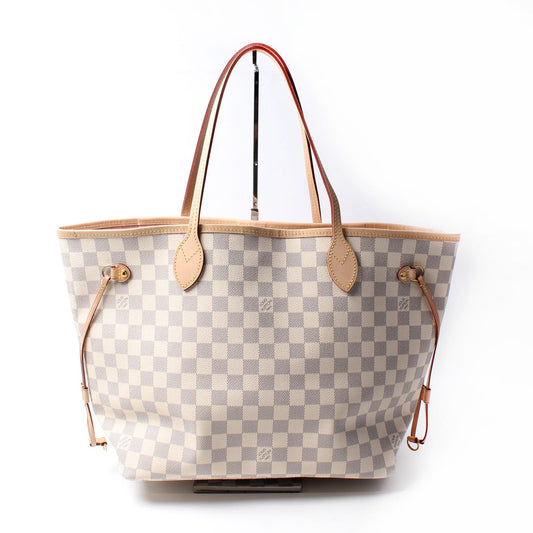 Louis Vuitton Neverfull MM W/ Wallet Damier Azur