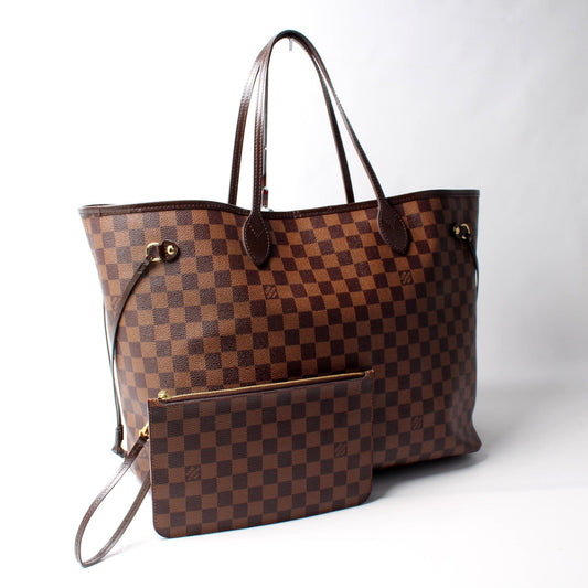 Louis Vuitton Neverfull GM W/Wallet Damier Ebene