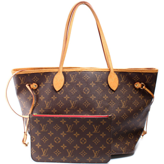 Louis Vuitton Neverfull MM W/Wallet Monogram
