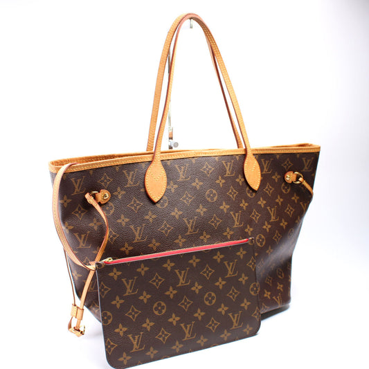 Louis Vuitton Neverfull MM W/Wallet Monogram