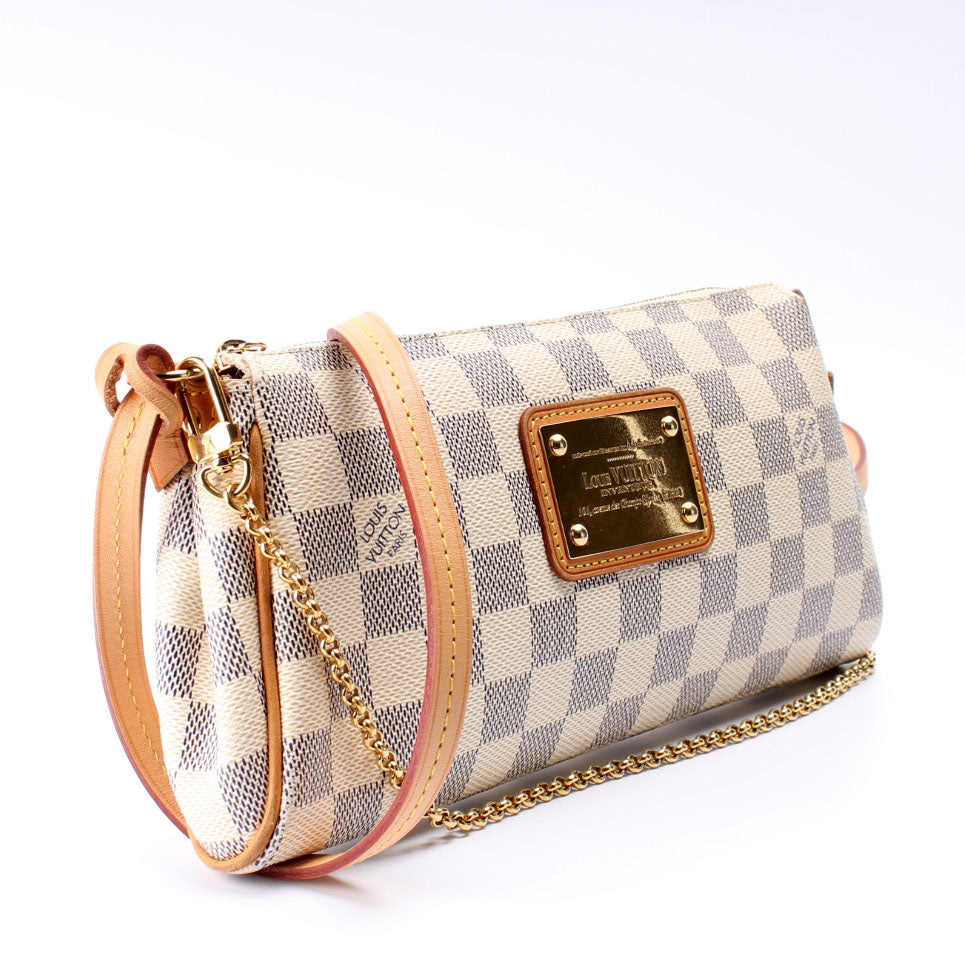 Louis Vuitton Eva Clutch Damier Azur