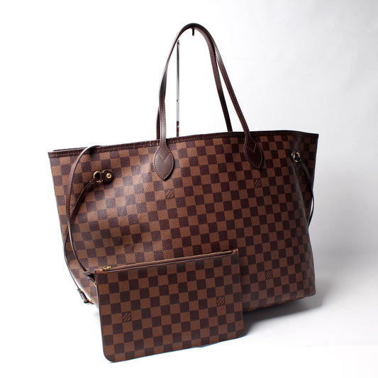 Louis Vuitton Neverfull GM W/ Wallet Damier Ebene