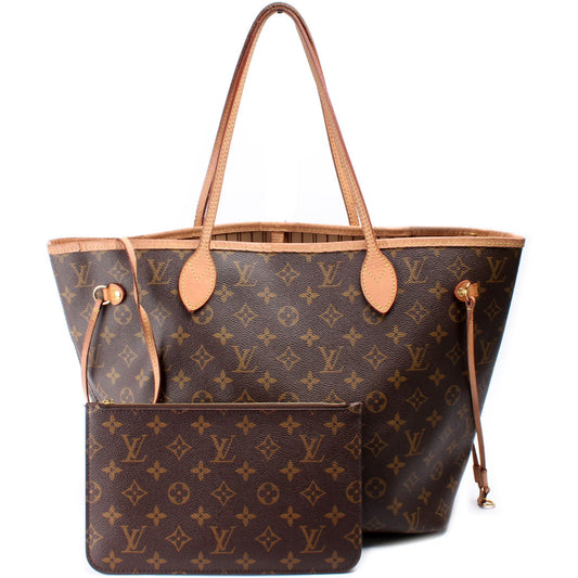 Louis Vuitton Neverfull MM W/ Wallet Monogram