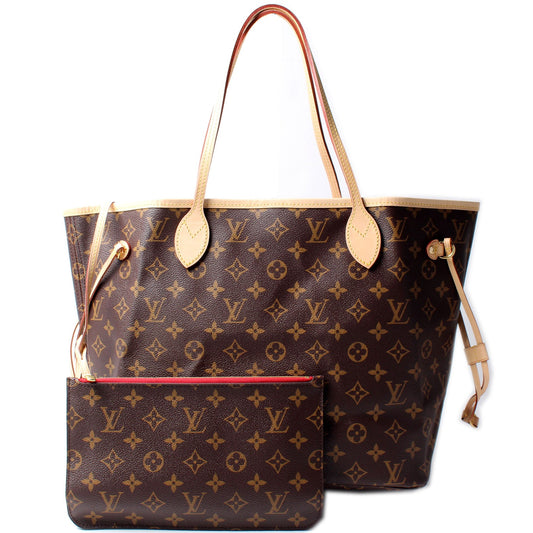 Louis Vuitton Neverfull MM W/Wallet Monogram