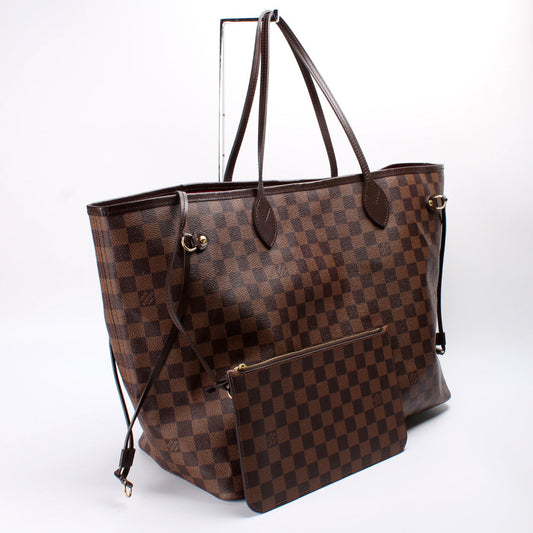 Louis Vuitton Neverfull GM W/ Wallet Damier Ebene