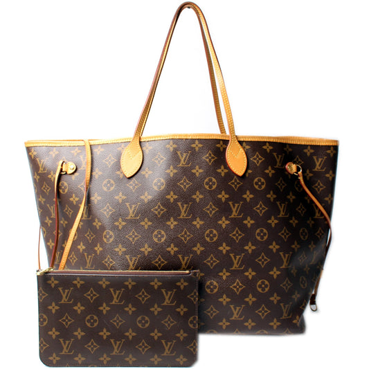 Louis Vuitton Neverfull GM W/ Wallet Monogram