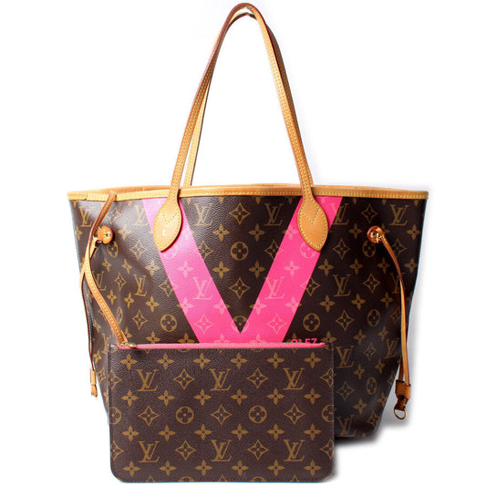 Louis Vuitton Neverfull MM W/ Wallet V Monogram