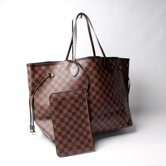 Louis Vuitton Neverfull GM W/ Wallet Damier Ebene