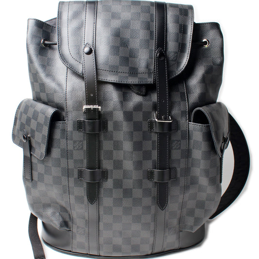 Louis Vuitton Christopher Backpack Damier Graphite