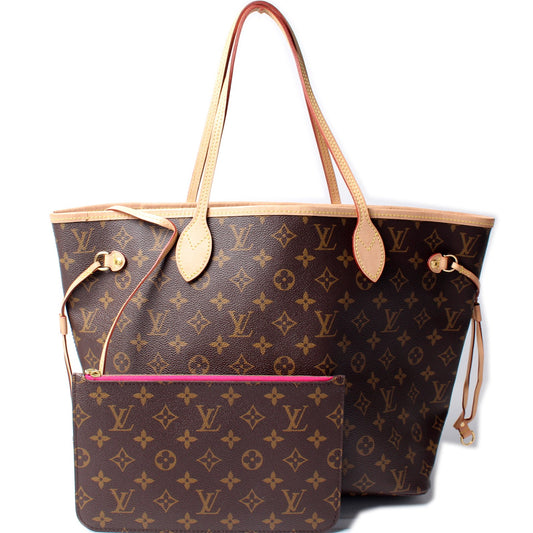 Louis Vuitton Neverfull MM W/ Wallet Monogram