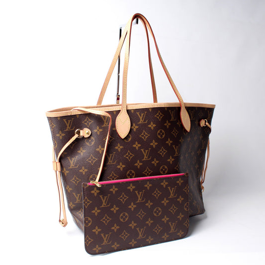 Louis Vuitton Neverfull MM W/ Wallet Monogram