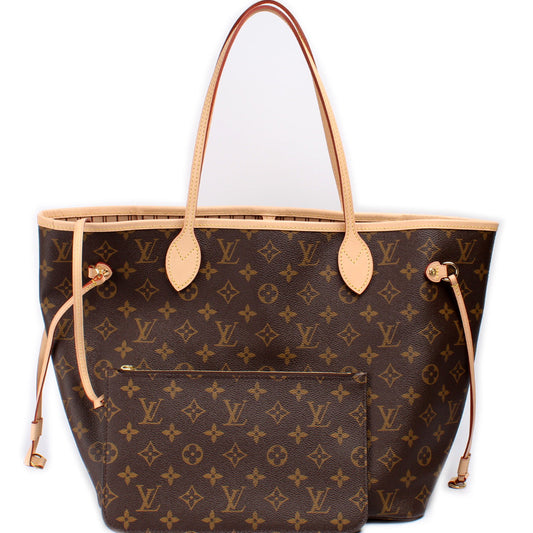 Louis Vuitton Neverfull MM W/ Wallet Monogram