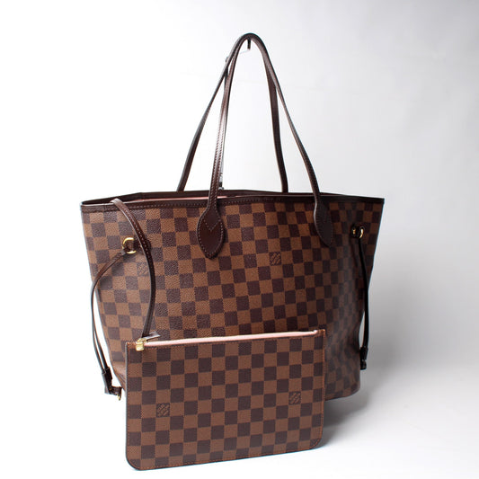 Louis Vuitton Neverfull MM W/ Wallet Damier Ebene