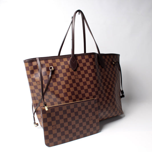 Louis Vuitton Neverfull GM W/ Wallet Damier Ebene
